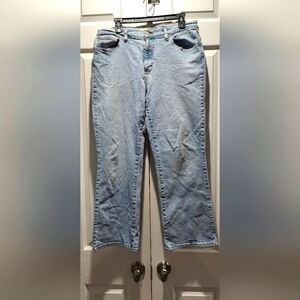 St. John's Bay Women's Light Blue Stretch Boot cut Jeans size 14WP